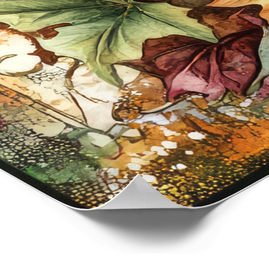 Autumn Cornucopia Art Poster (Ecke)