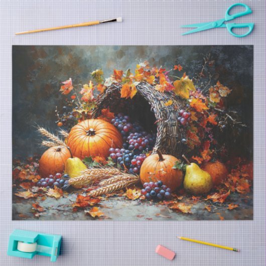Autumn Cornucopia Decoupage Seidenpapier (Basteln)