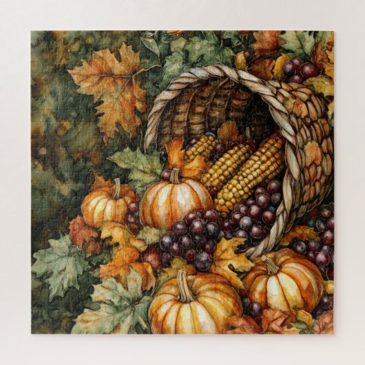 Autumn Cornucopia Jigsaw Puzzle (Vertikal)