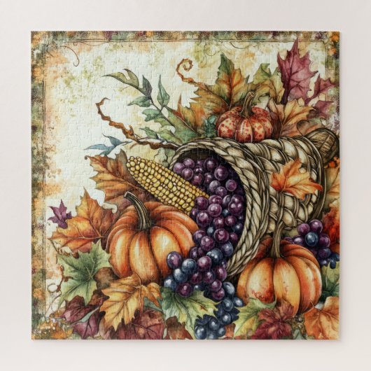 Autumn Cornucopia Jigsaw Puzzle (Vertikal)