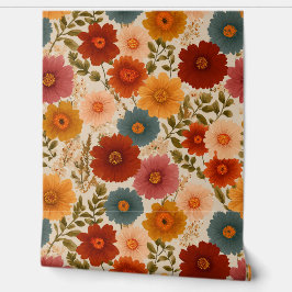 Autumn Cottagecore Floral Tapete