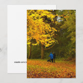 autumn couple einladung (Vorne/Hinten)