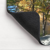 Autumn Covered Bridge Mouse Pad Mousepad (Ecke)