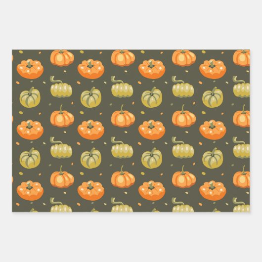 Autumn Cozy Pumpkin Gewürz Geschenkpapier Set (Vorderseite 3)