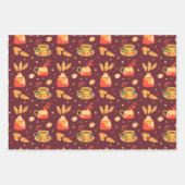 Autumn Cozy Pumpkin Gewürz Geschenkpapier Set (Vorderseite)
