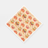 Autumn Cozy Pumpkin Gewürz Napkins Serviette (Ecke)