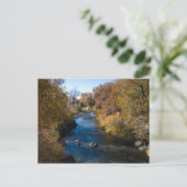 Autumn Creek Postkarte (Stehend Vorderseite)