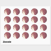 Autumn Crimson Bride Brautparty Sticker (Blatt)