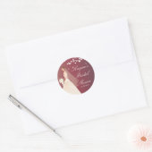Autumn Crimson Bride Brautparty Sticker (Umschlag)