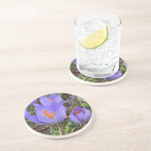 Autumn Crocus Getränkeuntersetzer (Seite)