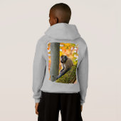 Autumn Curiosity: Monkeys at the Zoo in Fall Hoodie (Schwarz voll)