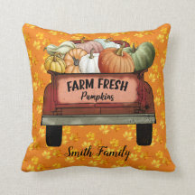 Autumn Customize Pumpkin Gold Blätter Cotton 16"X1