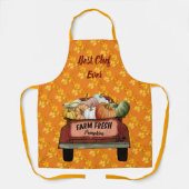 Autumn Customize Pumpkin Gold Blätter Schürze (Vorderseite)