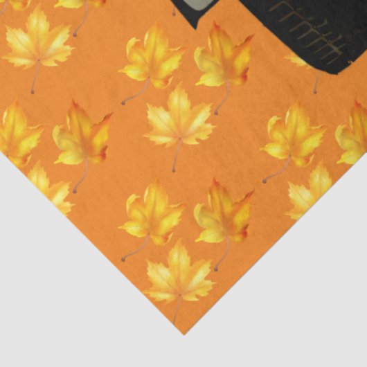 Autumn Customize Pumpkin Gold Blätter Seidenpapier (Ausschnitt)