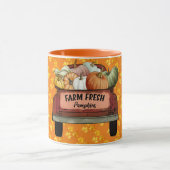 Autumn Customize Pumpkin Gold Blätter Tasse (Zentrum)