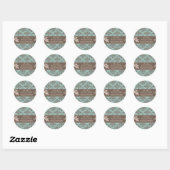 Autumn Damask Business Sticker (Blatt)