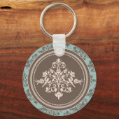 Autumn Damask Schlüsselanhänger (Vorderseite)