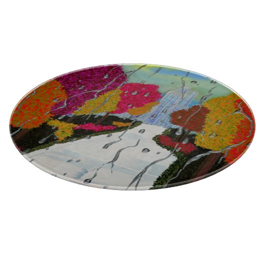 Autumn Day Apron Schneidebrett (Ecke)