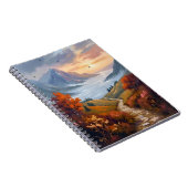 Autumn Daydreams | Fall Mountain Landscape Painted Notizblock (Rechte Seite)