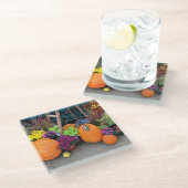 Autumn Decor Glasuntersetzer (Schrägansicht)