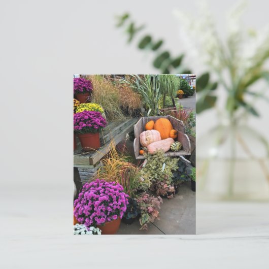 Autumn Decor Postkarte (Stehend Vorderseite)