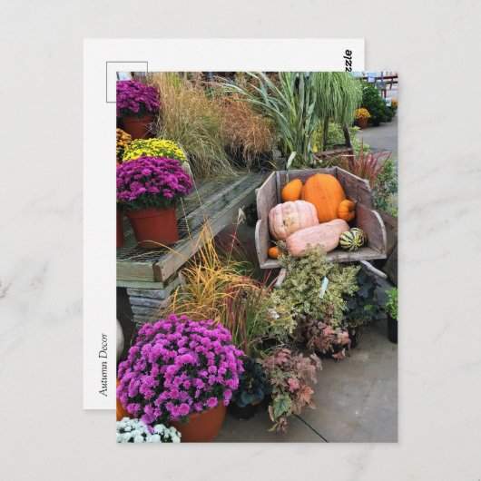 Autumn Decor Postkarte (Vorne/Hinten)
