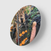 Autumn Decor Runde Wanduhr (Winkel)