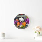 Autumn Decor Runde Wanduhr (Zuhause)
