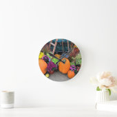 Autumn Decor Runde Wanduhr (Zuhause)