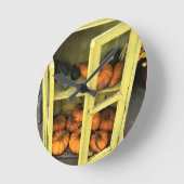 Autumn Decor Runde Wanduhr (Winkel)