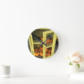 Autumn Decor Runde Wanduhr (Zuhause)