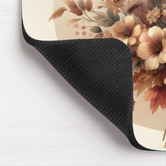 Autumn Deer Antler Bouquet Mousepad (Ecke)