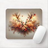 Autumn Deer Antler Bouquet Mousepad (Mit Mouse)