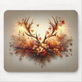 Autumn Deer Antler Bouquet Mousepad (Vorne)