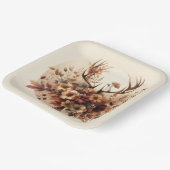 Autumn Deer Antler Bouquet Pappteller (Gewinkelt)