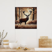 Autumn Deer Poster (Küche)