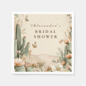 Autumn Desert Floral Bridal Shower Serviette (Vorderseite)