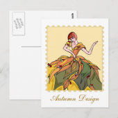 Autumn Design Postcard Postkarte (Vorne/Hinten)