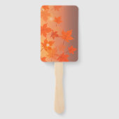 Autumn design with maple leaves and bokeh effect fächer (Rückseite)