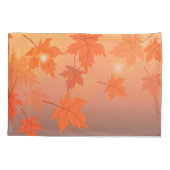 Autumn design with maple leaves and bokeh effect kissenbezug (Rückseite-Links)