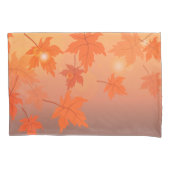 Autumn design with maple leaves and bokeh effect   kissenbezug (Vorderseite-Links)