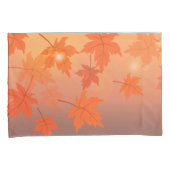 Autumn design with maple leaves and bokeh effect kissenbezug (Vorderseite-Rechts)