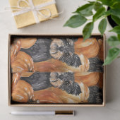 Autumn Dogs in a Pumpkin Patch Halloween Seidenpapier (Geschenk)