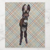 AUTUMN DONKEY & KARIERT OWL WEINETIKETT (Einzelnes Label)