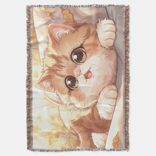  “Autumn Dream Scottish Fold” Cute Scottish Fold Decke (Vorderseite Vertikal)
