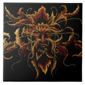 Autumn Dryad keltische Fantasie Fliese (Vorderseite)