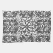 Autumn Eichhörnchen Mandala Hand Gezeichnet Geschirrtuch (Horizontal)