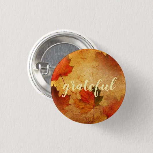 Autumn Erntedank Holiday Custom Button (Vorne & Hinten)