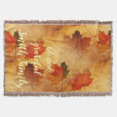 Autumn Erntedank Holiday Custom Decke (Vorderseite)
