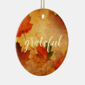 Autumn Erntedank Holiday Custom Keramik Ornament (Rechts)